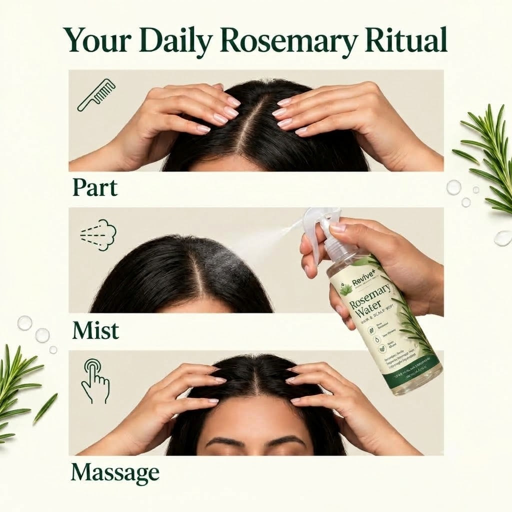 Rosemary Water Spray for Hair & Scalp